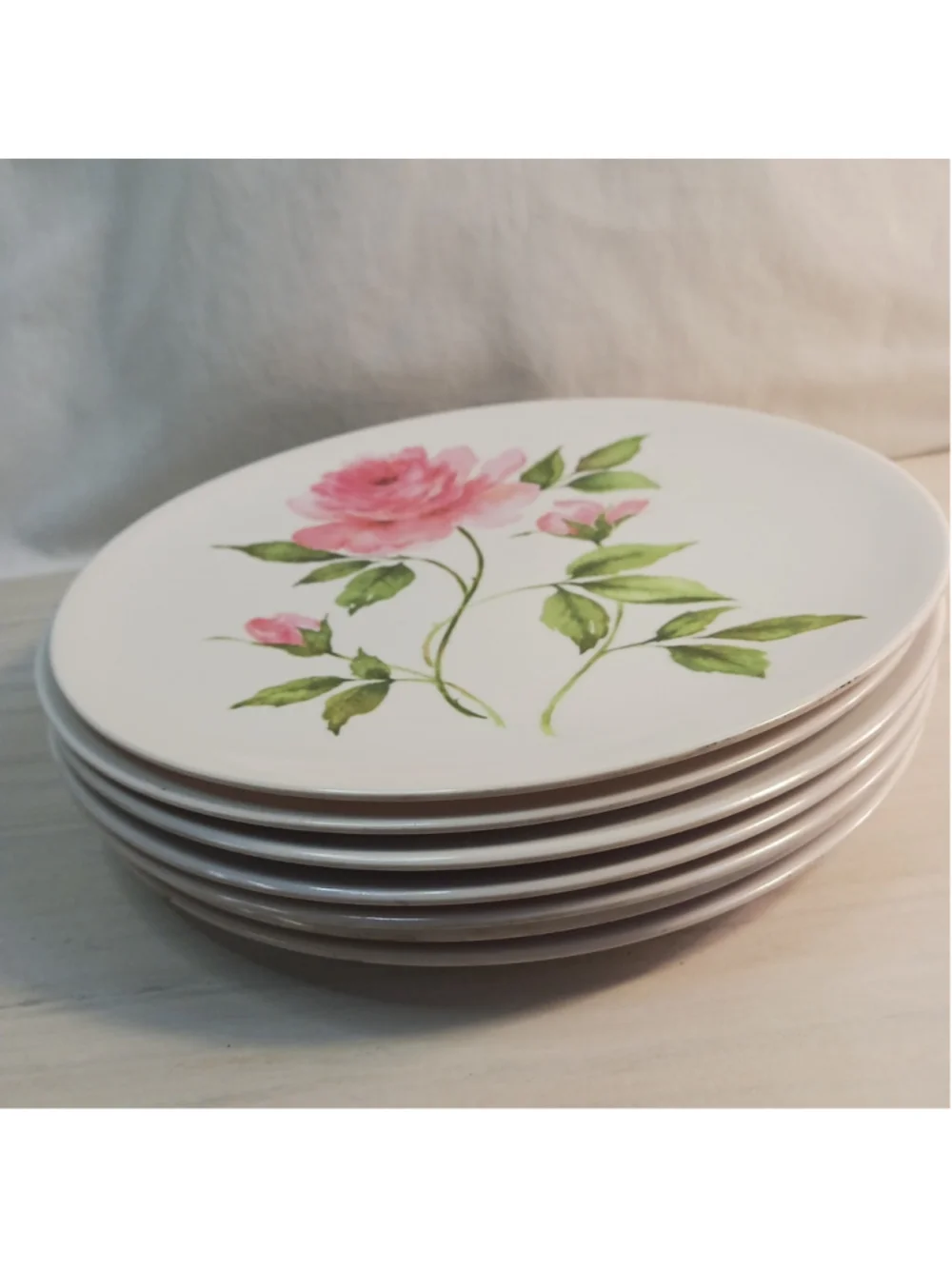 Vtg MCM Set of 6 Melamine 9